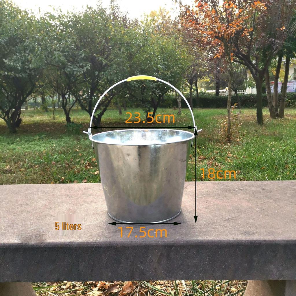 Tin Flower Pot with Hemp Rope Succulent Holder - European Pastoral Wrought Iron Bucket