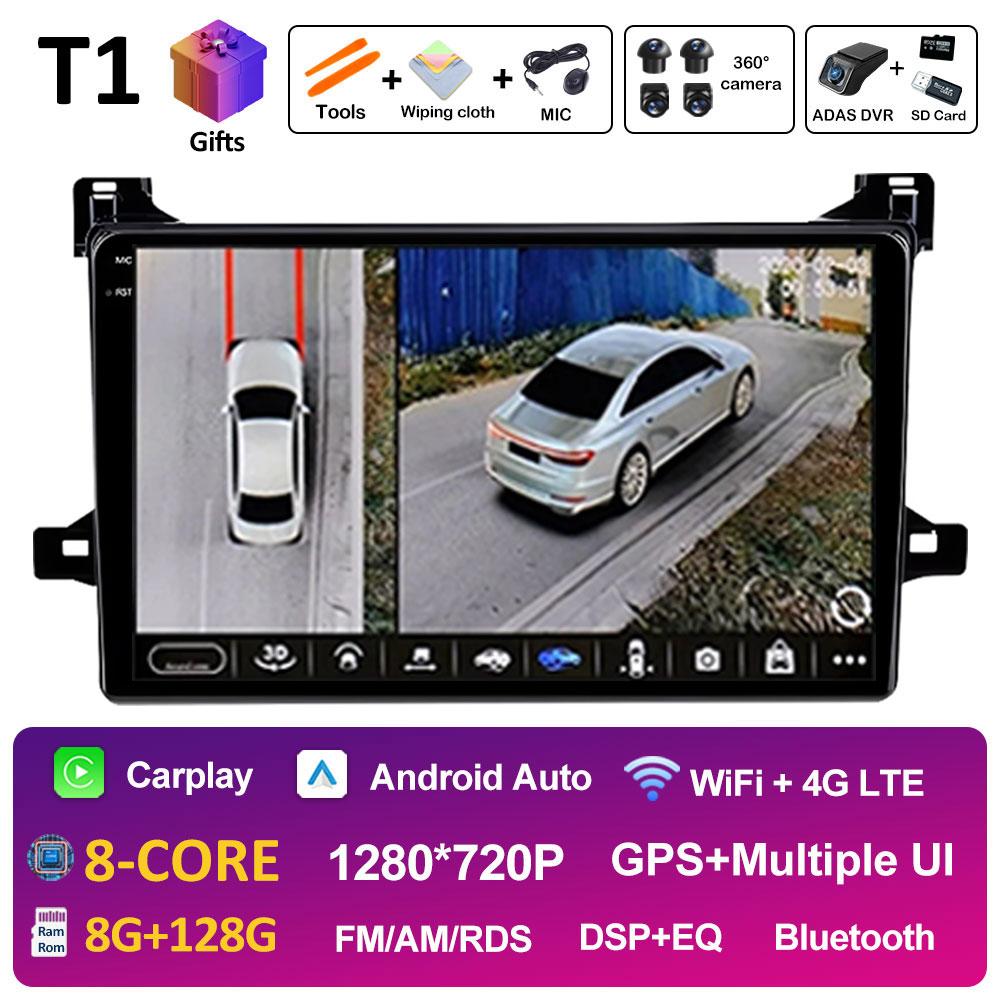 Bluetooth Car Video Radio Player For Toyota Prius XW50 2015 2016 2017 2018 2019 2020 Cooling Fan DSP Stereo Autoradio Head Unit