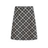 Spring Aristocratic Tartan Plaid Skirt with Safety Shorts - Retro British Style, Bowknot Accent, Hip-Hugging, Versatile Women's Short Skirt.