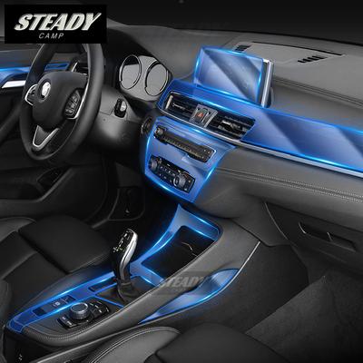For BMW F39 F48 X1X2 2016 2017 2018   Car Interior Center Console Transparent TPU Protective Film Anti-scratch Repair