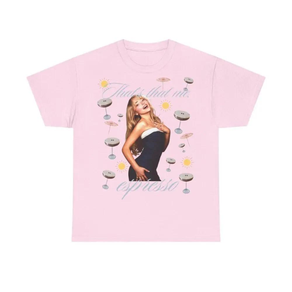 Sabrina Carpenter "Espresso" Vintage Oversized T-Shirt | Unisex Popmusik Streetwear Bequemes T-Shirt