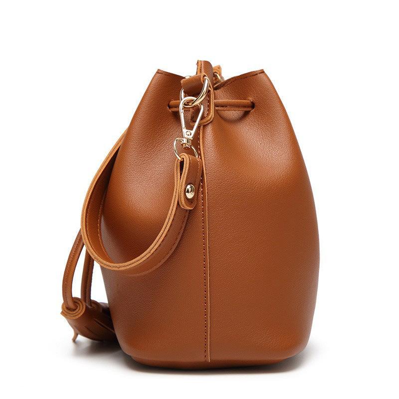 Torby Damskie Uliczne Nowe Torby Frędzel Sznurek PU Torba Wiaderko Moda Na Jedno Ramię Crossbody Damska Torebka