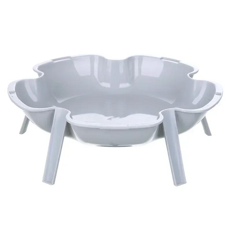 Convenience Household Tools Can Be Superimposed Flower Plate Side Dish Tableware Fruit Small Plate Dessert Plate Accessories