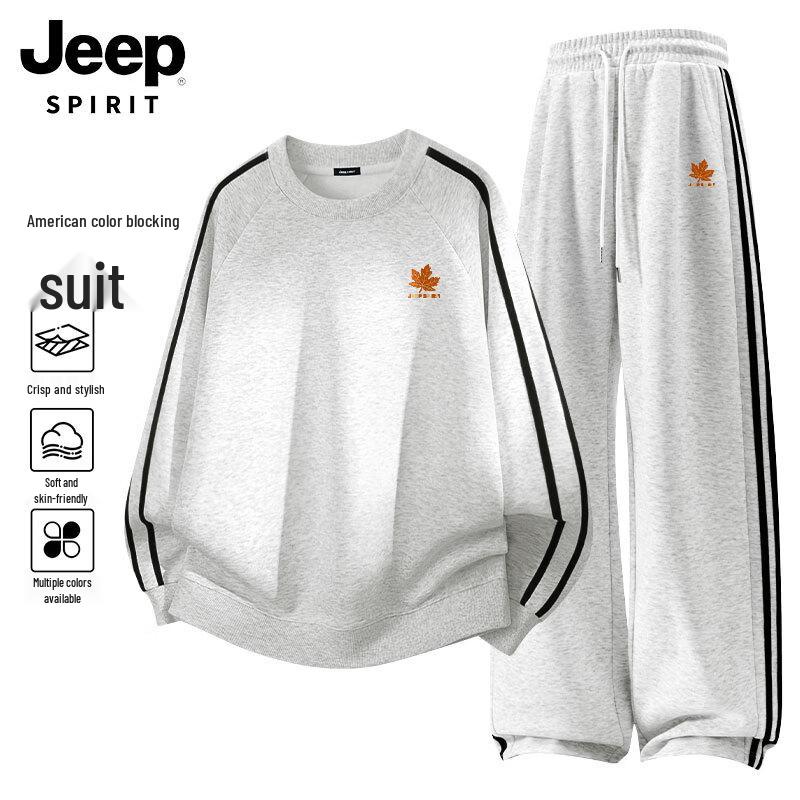 

JEEP SPIRIT Men s Casual Sweatshirt & Jogger Set