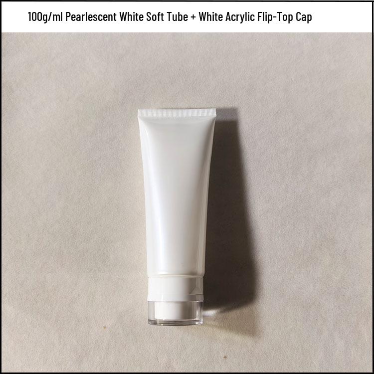 PE Soft Tube Face Wash Bottles with Acrylic Flip-Top, Available In 50/80/100/150ml