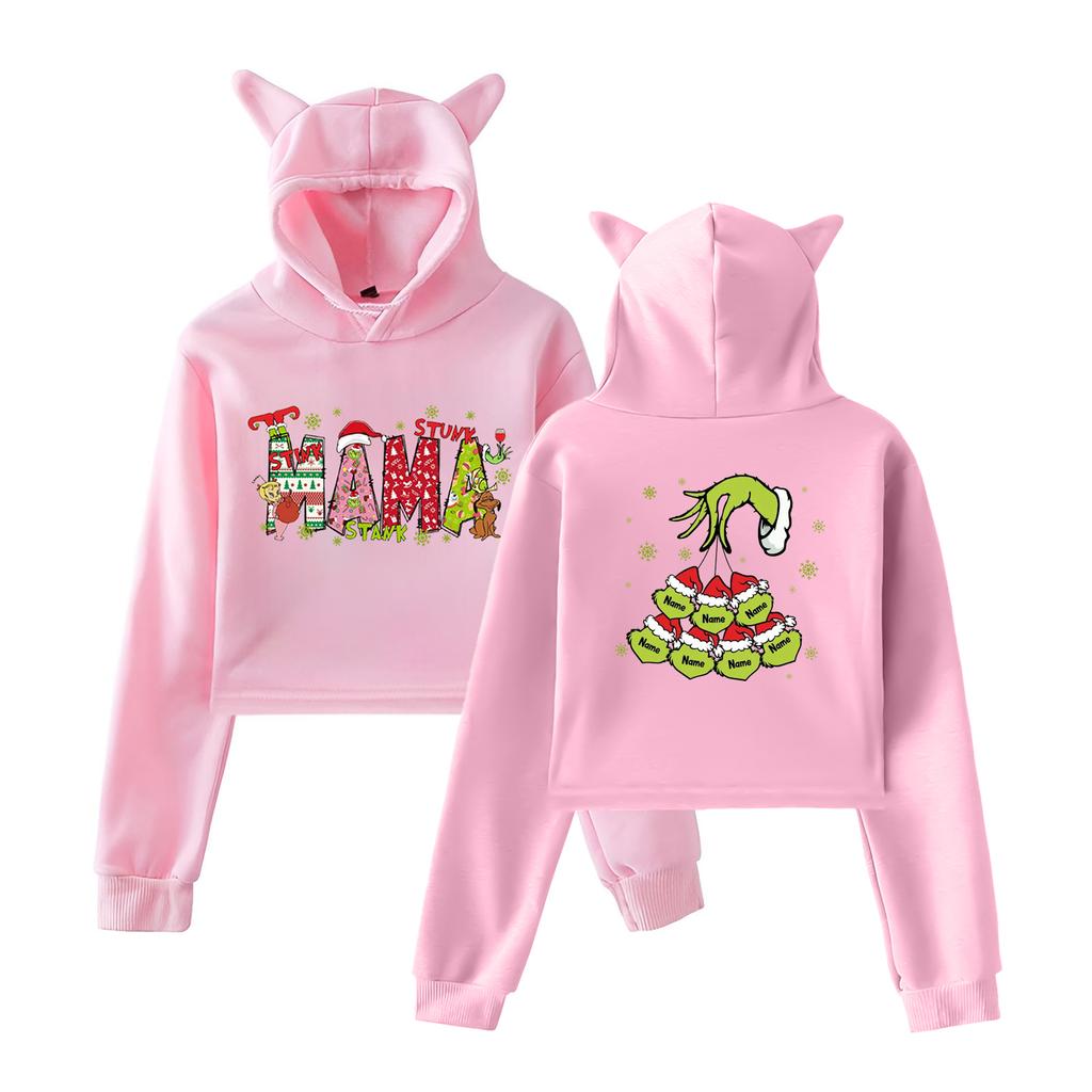 Women's Fashionable Casual Long Sleeve Hooded Printed Sweatshirt