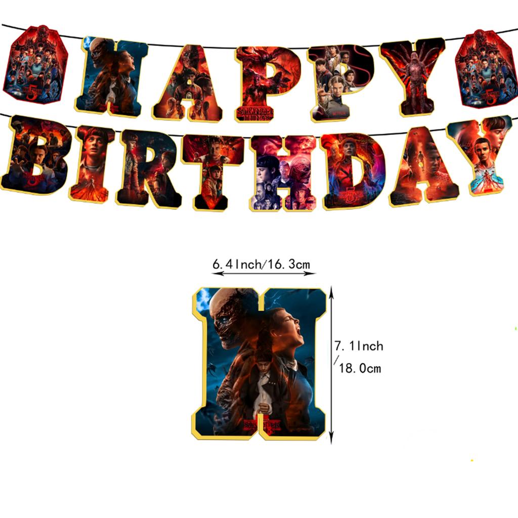 Theme Birthday Party Decoration Birthday Flag Balloons Cake