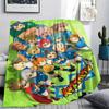 1Pc Inazuma Eleven Soccer Print Flannel Blanket, High Quality Comfortable for All Seasons, Home Decor, Warmth and Comfort, Perfect for Christmas Gifts