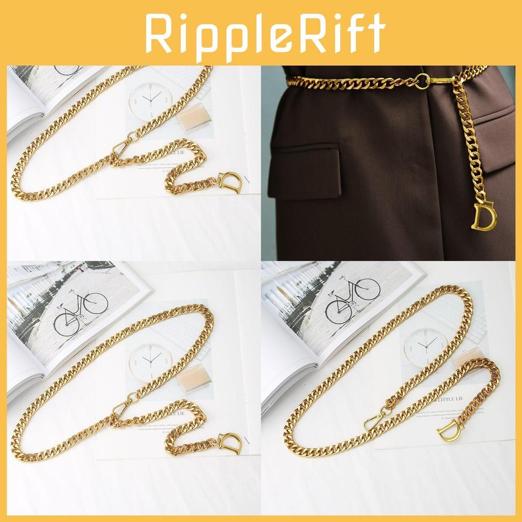 Fashion Letter Decoration Women Casual Gold Metal Waist Chain For Wear Daily