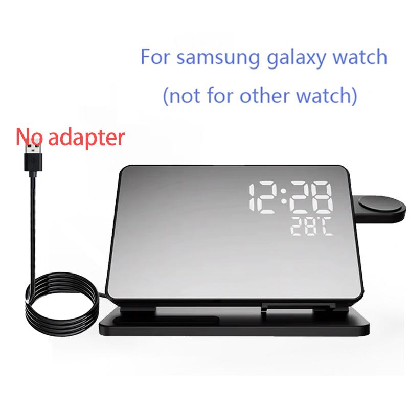 

4 в 1 Беспроводная зарядная подставка для Galaxy S24 S23 S22 S21 Станция быстрой зарядки для Samsung Galaxy Watch 7 6 5 4 3 с часами