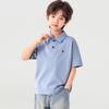 Boys' Summer Dog Embroidery Polo Shirt