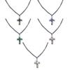 Fashion Zircon Cross Pendant Necklace Sweet Cool Clavicle Chain Adjustable Chain Choker Jewelry Simple Neck Chain