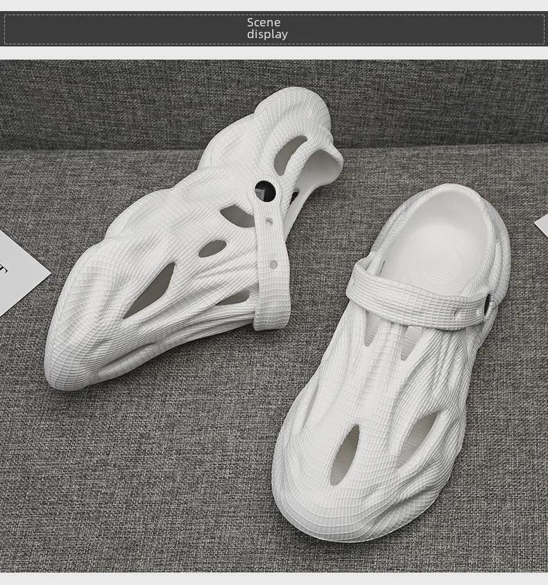 Summer Breathable Closed-Toe Non-Slip Sandals, Versatile Beach Slippers for Couples