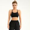 Women's Solid Criss Cross Backless Sports Bra  Breathable Comfortable Wireless Sports Bra  Ladies Sportswear for Indoor Outdoor