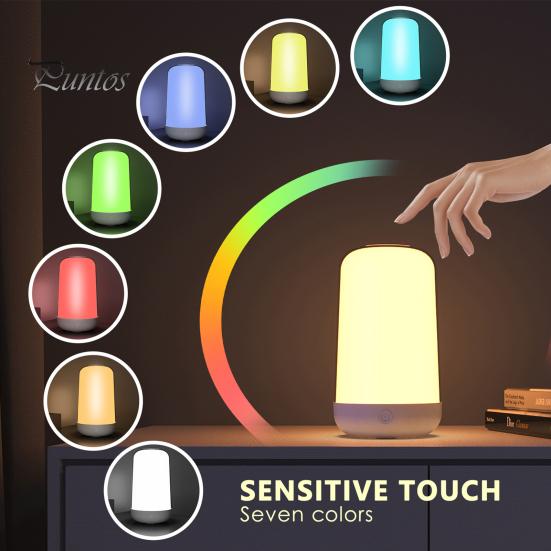 Inteligentní okolní světlo Noční stolní lampa Ovládání APP Dobíjecí stmívací LED dioda měnící barvu Nouzové osvětlení