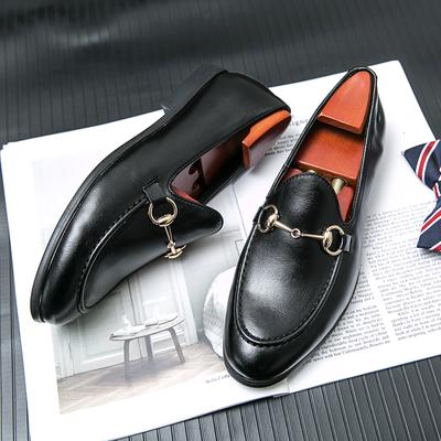 Men's Casual Shoes Genuine Leather Mens Classic Retro Buckle Loafers Moccasins Men Comfortable Outdoor Driving Flats