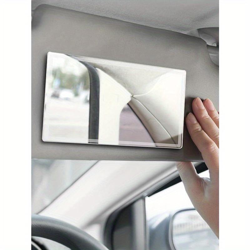 1pc Car Sun Visor Self-adhesive Stainless Steel Mirror