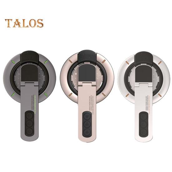 Magnetic Phone Ring Stand 360 Degrees Rotating Luminous Phone Bracket Multi-Angle Adjustable Double-Sided Phone Holder for Stress Relief & Mood