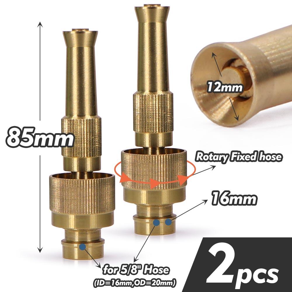Adjustable Brass Nozzle Quick Connect High Pressure Water Gun for Car Washing Garden Irrigation Hose Connector Sprayer Sprinkler