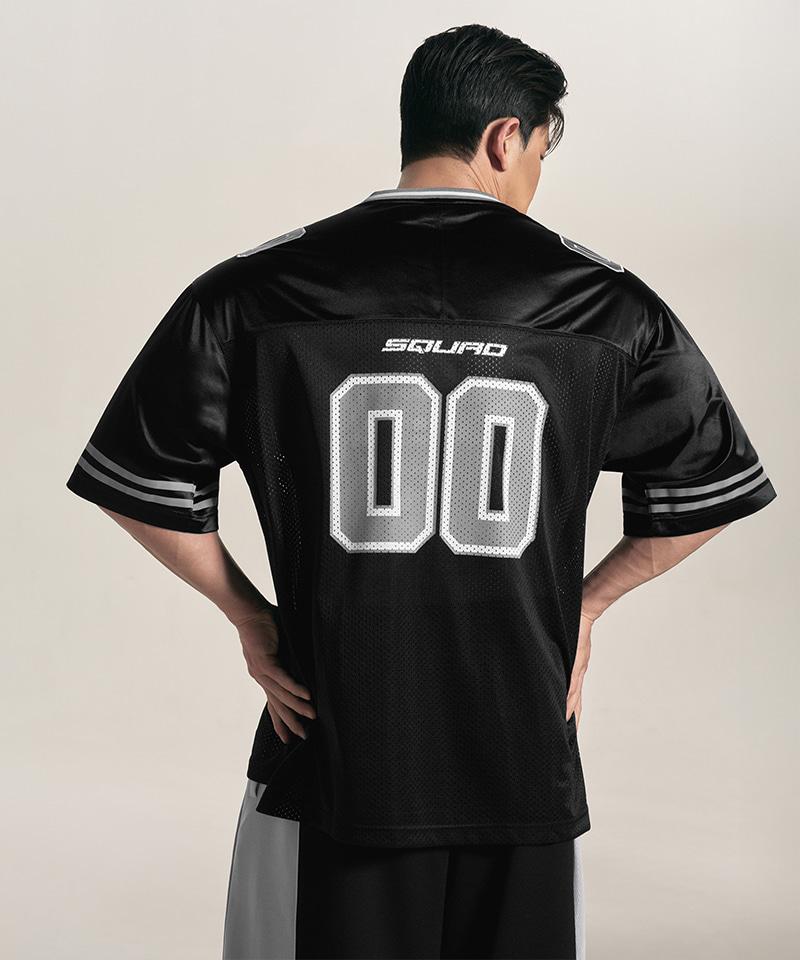 BORN TO WIN Symbol B Rugby Jersey T-Shirts [Black]