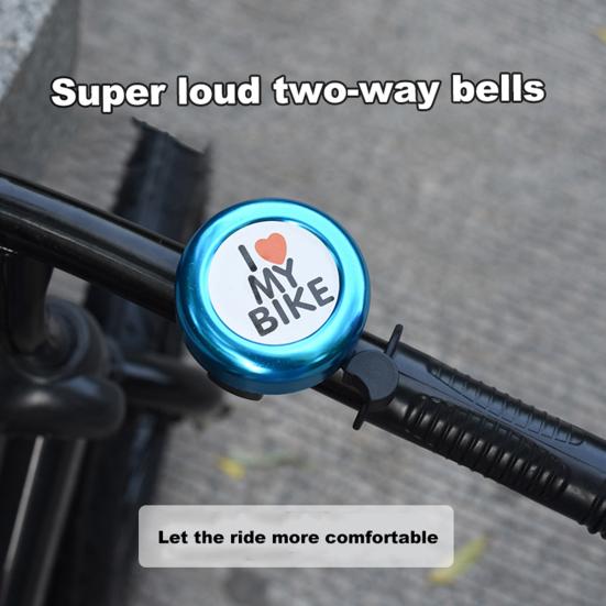 Children Bicycle Bell Loud Sound Letter Print Easy Installation High Decibel Cute Appearance