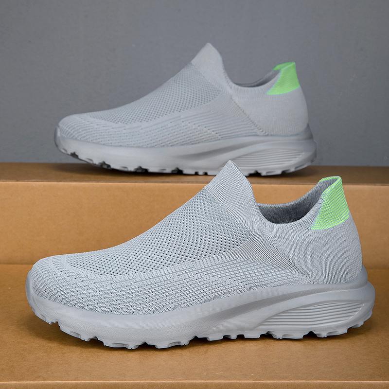 

Мужские кроссовки для ходьбы, легкие, дышащие, повседневные, сетчатые, кроссовки для бега, модные, теннисные, удобные, для тренировок в спортзале 46 серый