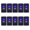 LED Rocker Fog Light Switch ASW-17D for Auto/Motorcycle, Red/Yellow/Blue/Green, 12-24V