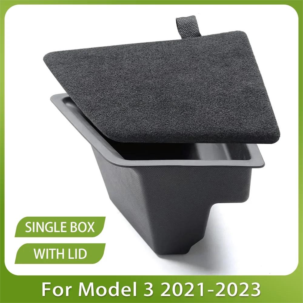 XVIP Rear Trunk Storage Box Suitable For Tesla Model Y 3 21-23 Left Right Corner Organizer Model 3 Highland 2024 Flocking Cover Model3 2021-2023
