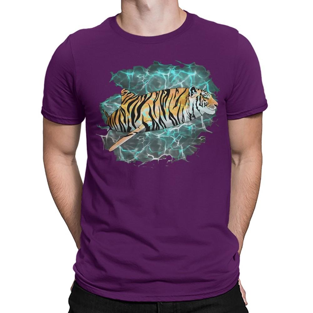 Tiger Shark Cats Animals Cute Funny Pun Humor Mens Womens TShirts Top