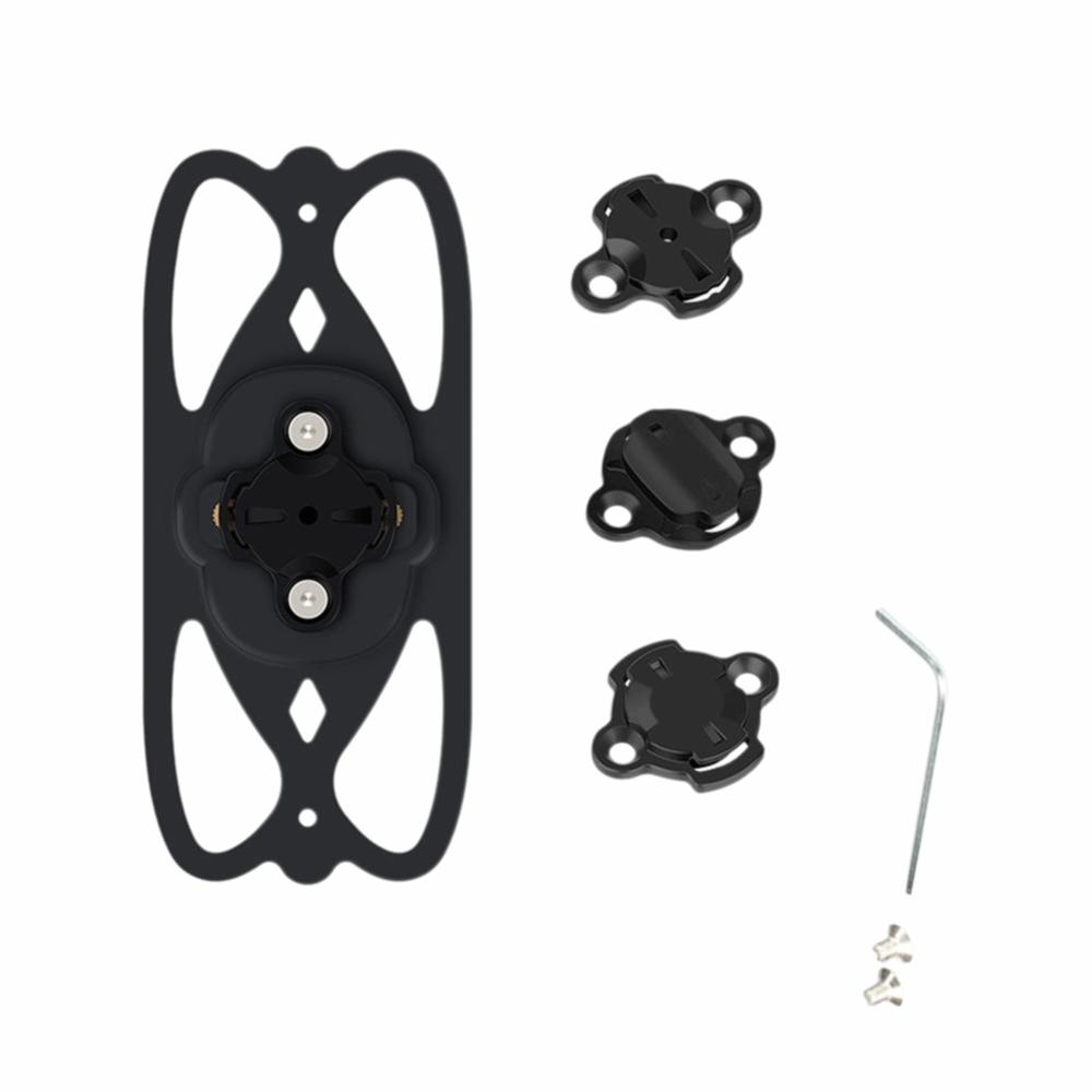 Stable Bike Phone Holder for Wahoo/Garmin/Bryton Computer Mount Systems Outdoor Riding чёрный