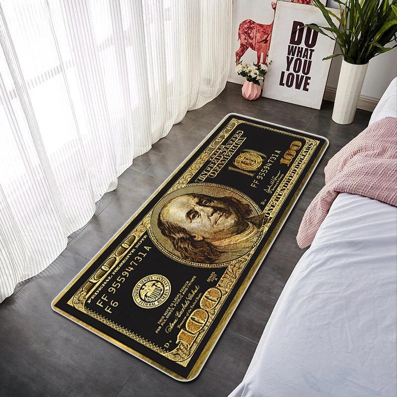 Dollar Doormat for Entrance Door Non-slip and Washable Kitchen Mat Absorbent Bathroom Rug Balcony Decorations Floor Mats Welcome