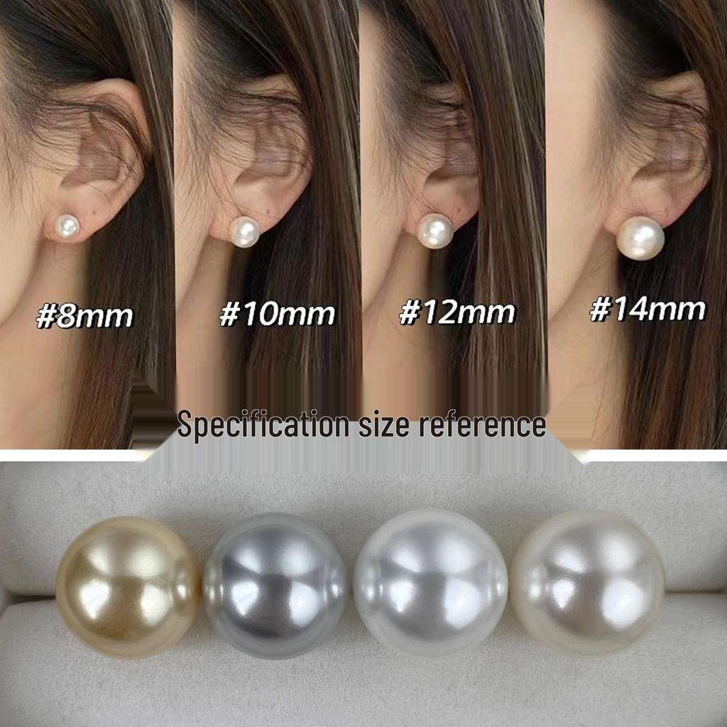 Szklane koraliki imitujące perły Shijia do biżuterii DIY: Kolczyki, wisiorki i pierścionki