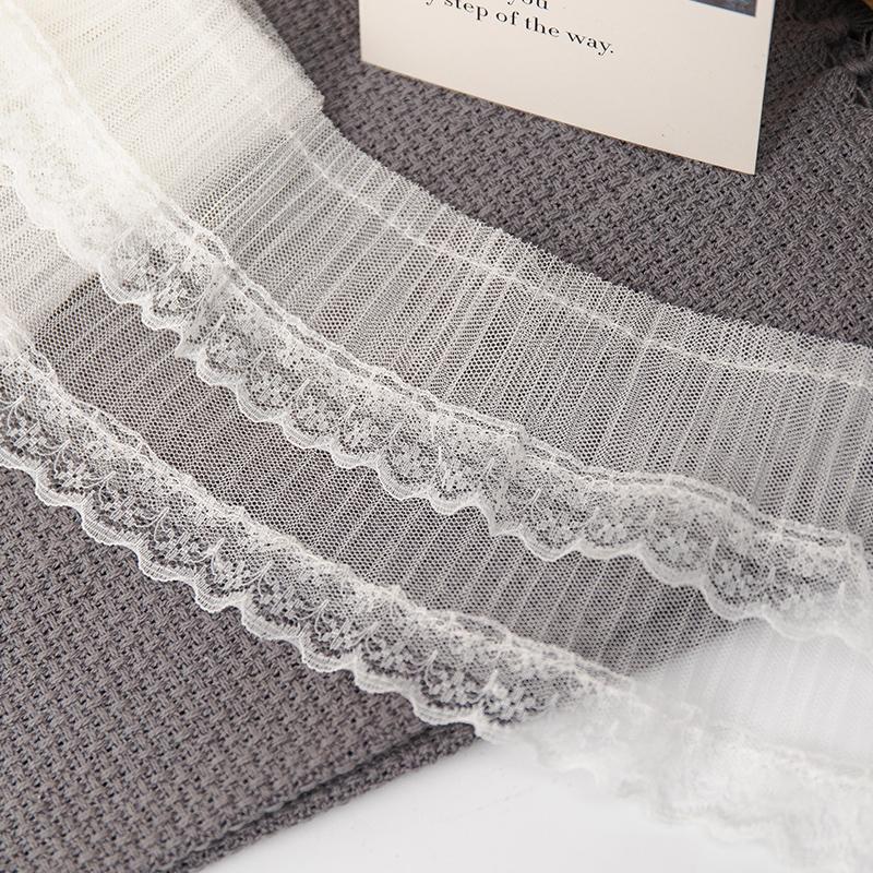 

Эластичная лента с двойным кружевом шириной 8 см, вышивка цветами, черная, швейная ткань, аксессуары для рукоделия, кружевная отделка для DIY, 5 ярдов 5yards