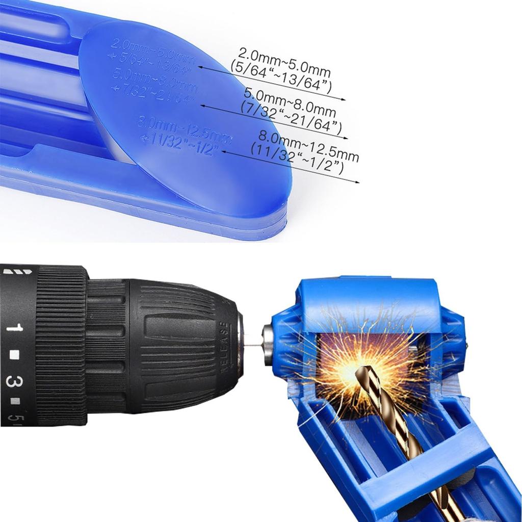 Portable Drill Bit Sharpener With Diamond Grinding Wheel Sharpening Drill Bit Tool For Metal Iron Drill Polishing Drill Grinder Grinding Hand Tool