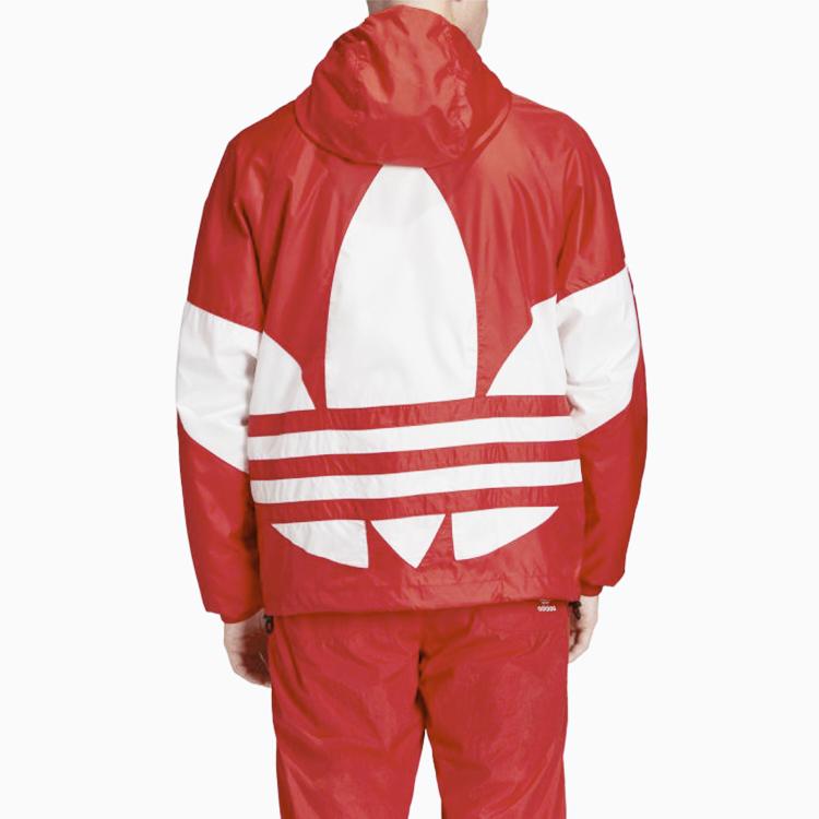 Adidas Originals Trefoil Jackets Men's Red Hooded Moderate Other FM7076