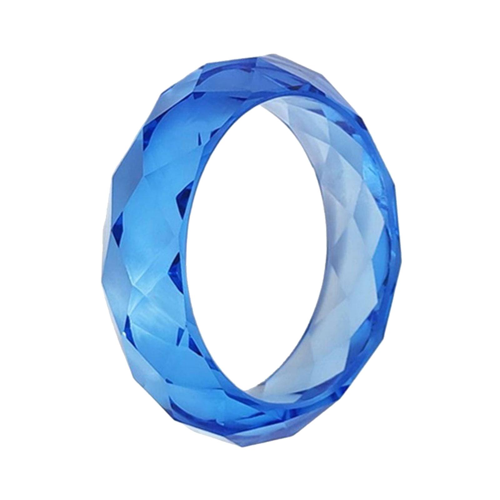 

Unique Faceted Crystals Resin Bracelet Sparkling Light Refraction Elegant Jewelry Accessory for Trendy Women Daily Use C