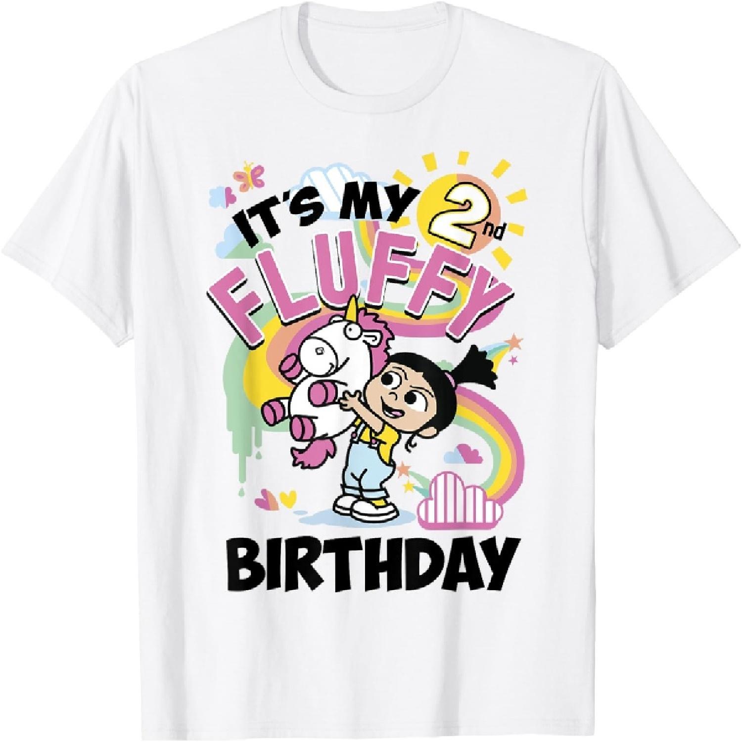 Гадкий Я Миньоны Агнес Это Моя 2-я Пушистая Футболка на День Рождения S