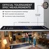 Black Phantom Darts Mat With Official Distance Markings Non-Slip Rug For Home Bar Game Room Decor