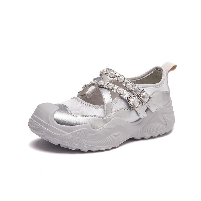 New Dad Shoes for Women Fashionable Thick-soled Sports Single Shoes