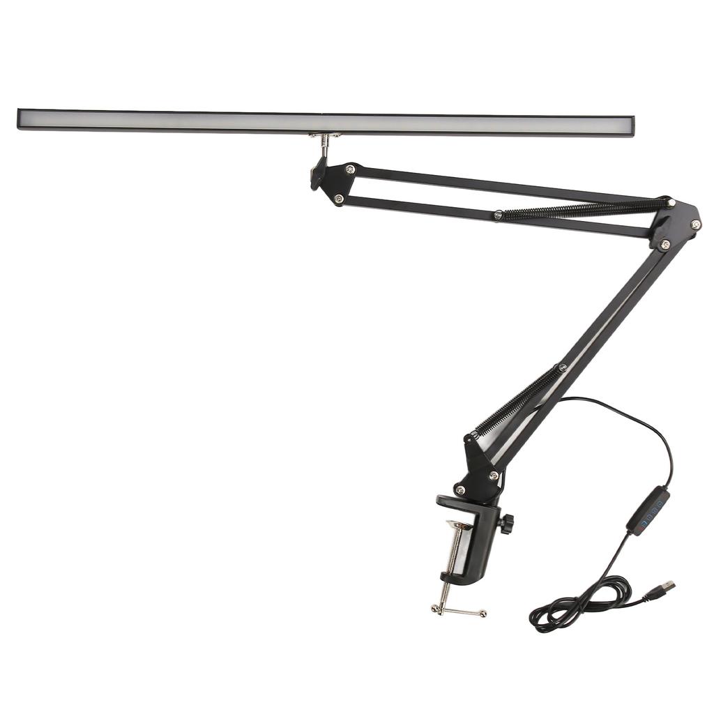 LED Beauty Lamp with Clamp Clip On Desk Lighting Swing Arm   Brightness Salon Lamp for Makeup Tattoo Eyebrow Reading