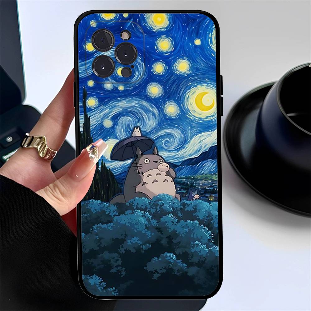 Cartoon Cute T-Totoros Phone Case For Iphone 17 16 15 16e 14 13 12 11 Pro Max Plus Case Cover Coque