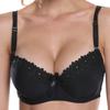 Women Bra Padded Wired Underwear Flower Applique B Cup Lingerie
