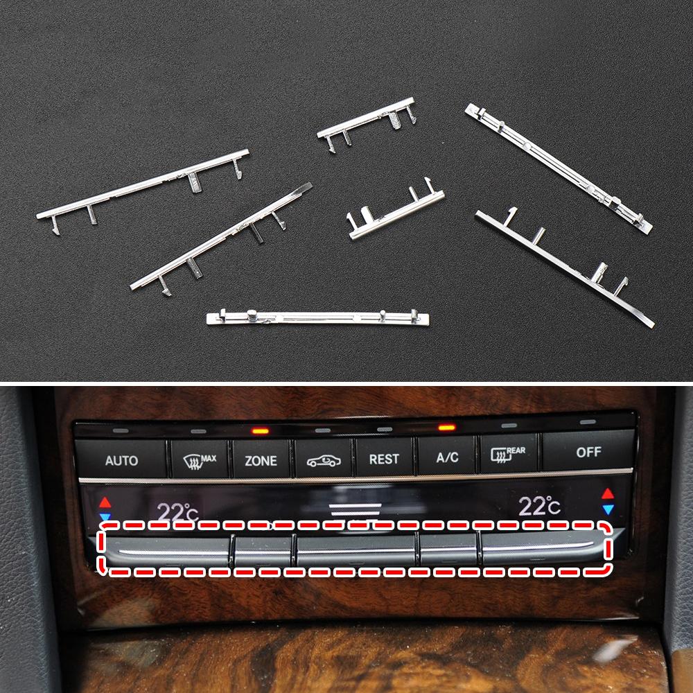 Car Console Air Conditioning Buttons Decoration Trim For Mercedes Benz E Class W212 E300 E260 2129008808 Electroplating Strip