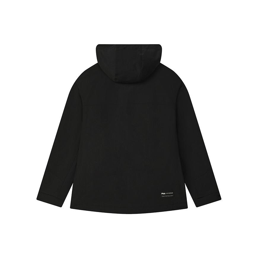 FILA Original Fashion Simple Personality Trendy Versatile Casual Comfortable Loose Letter Brand Logo Woven Hooded Jacket Men jackets F11M539704FBK