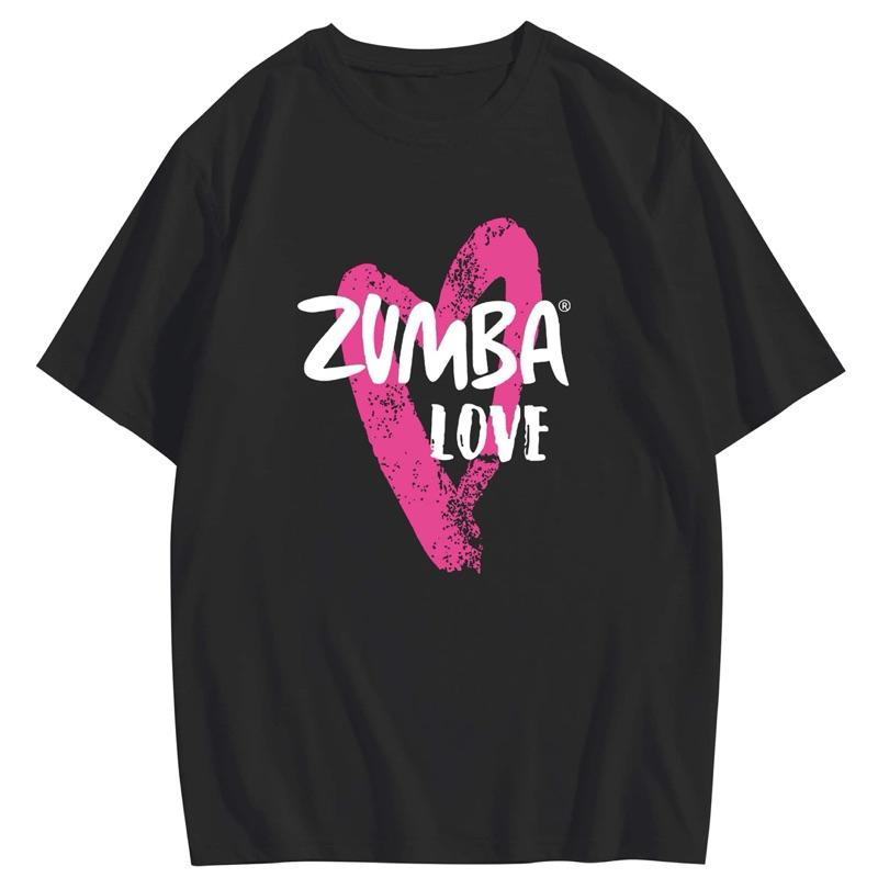 Tricou I Love Zumba Dance Heart Haine pentru femei Funny Letter Femme topuri de moda tricou supradimensionat