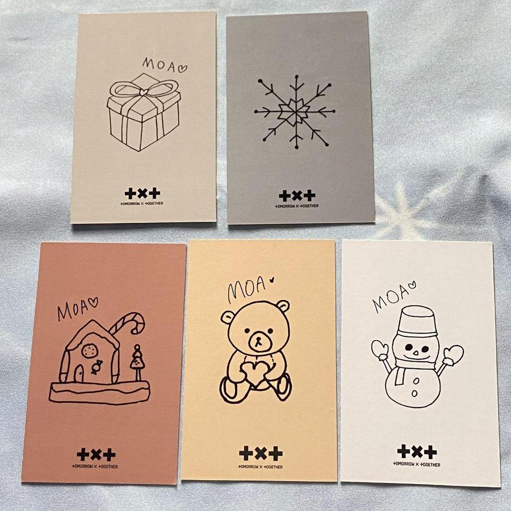 [USED] TXT Sanok SBS Gayo Daejeon Korea Limited 5-Piece Trading Card