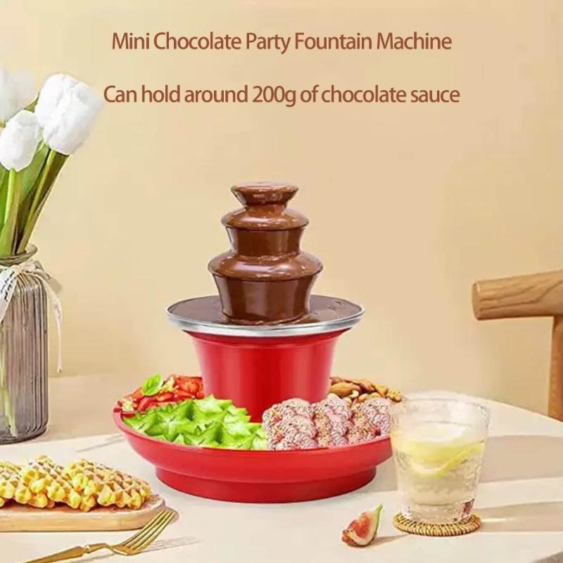 Fontana di Cioccolato Multiuso a 3 Livelli Elettrica per Fonduta di Cioccolato, per Sciogliere Caramelle e Fare il Formaggio Fuso