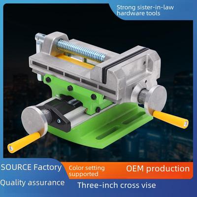 Precision Cross-Jaw Pliers: Multi-Function Mobile Clamp for Bench Drills
