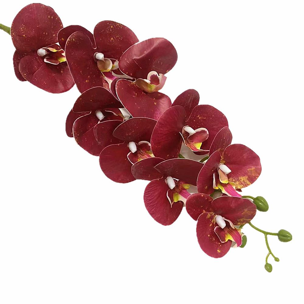 Latex Butterfly Orchid Flower 9 Heads Real Touch Artificial Phalaenopsis