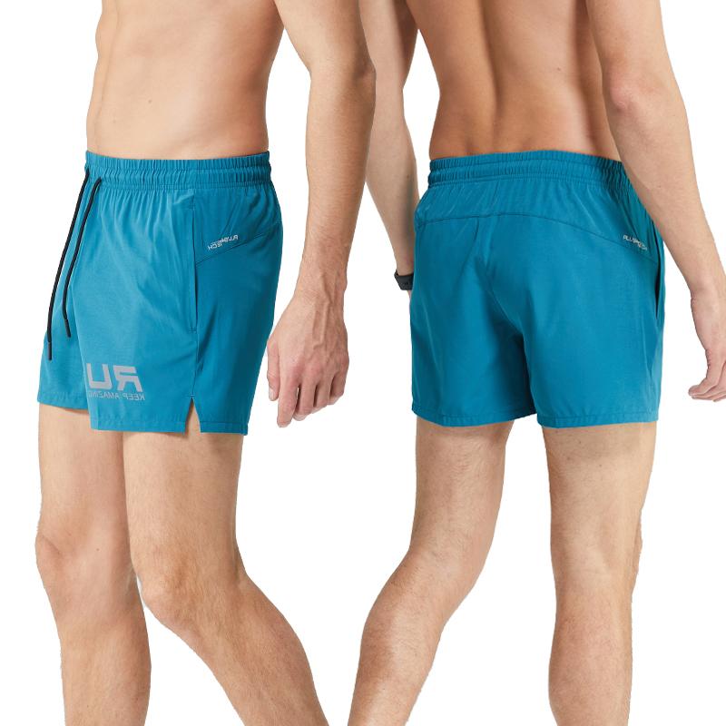 Men's Casual Shorts Drawstring Zip Design Shorts Breathable Fitness Quick Dry Pants Basketball Running Workout Thin Sweatpants